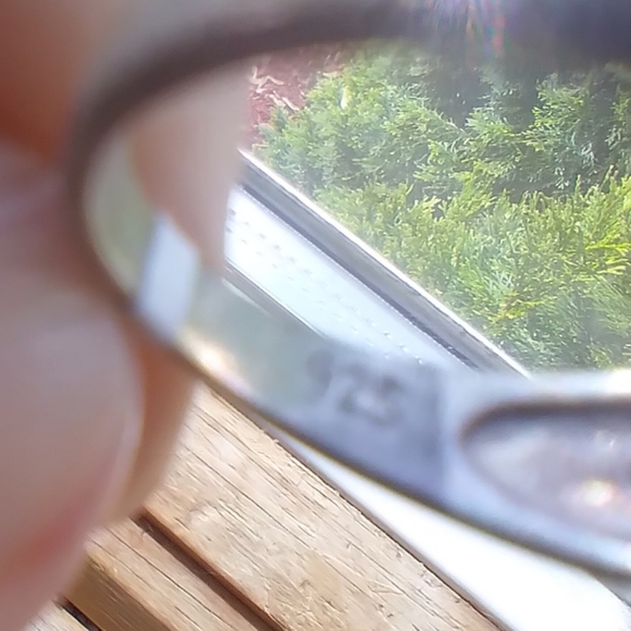 $10 NEW๐ฅ 925 S/S Size 6 Round Imperial Topaz CZ/ Marcasite Baguette ring๐ ๐ฒ - Picture 7 of 7